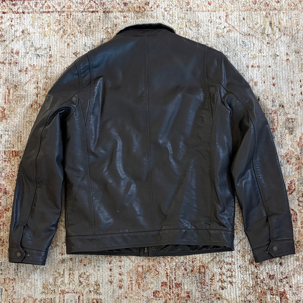 Levi's Sherpa Lined Leather Jacket - Picture 3 of 6